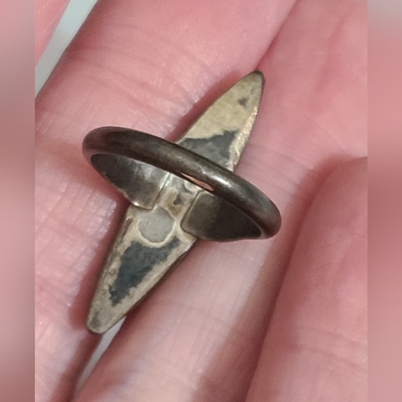 OLD zuni navajo turquoise sterling ring 1920's ? Native American NA sz 5 3/4 - Picture 6 of 10